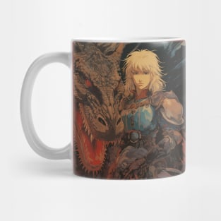 Dark Fantasy Dragon Rider Mug